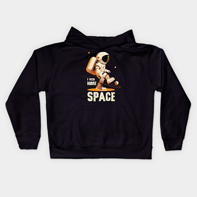 More Space Needed Kids Hoodie by vamarik